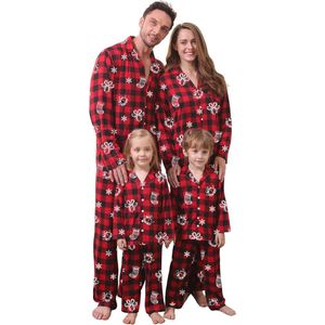 Gezellige Lange Mouw Pyjama voor het Gezin met Kerstmis Ontwerpen - Dames, Heren, Meisjes en Jongens