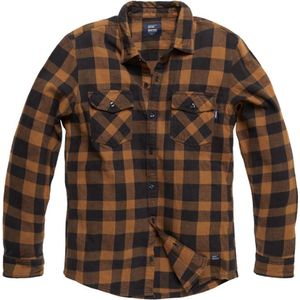 Vintage Industries Globe Heavyweight Yellow Check Shirt Heren