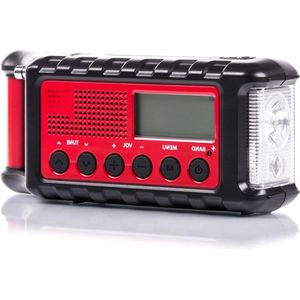 Lexium Noodradio solar opwindbaar - Radio - Noodradio - Weerradio - Radio voor Noodgevallen - Nood - Muziek - Nieuws - Noodpakket - Rampen - Praktisch - Zonneenergie