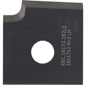 KKC Profielmes, HM, Links, L=16 W=17 T=2 R=2, verpakt per 10 stuks