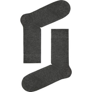 2-PAAR Sokken heren cashmeren fijn-gebreid (PREMIUM), grijs, maat 44/45 (29)