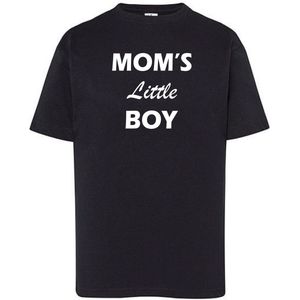 T-Shirts Mom's Little Boy-Zwart-92