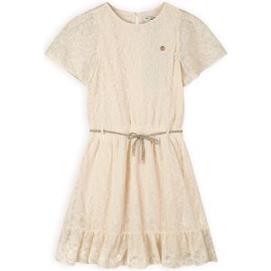 NoNo Zomer jurk meisjes Ivoor wit - embroidery mesh - Mireal