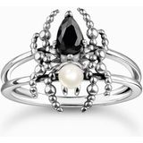 Thomas Sabo - Ring - Gerecycled Zilver - Zirkoon - Zoetwater Parel Wit