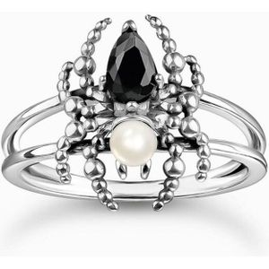 Thomas Sabo - Ring - Gerecycled Zilver - Zirkoon - Zoetwater Parel Wit