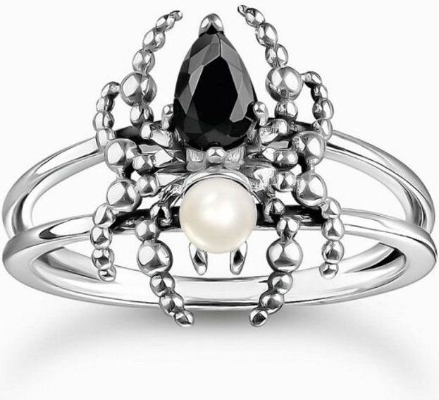 Thomas Sabo - Ring - Gerecycled Zilver - Zirkoon - Zoetwater Parel Wit