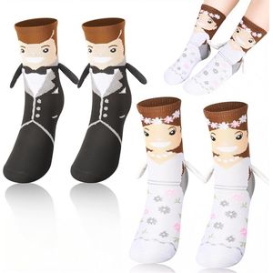 Grappige Magnetische Sokken voor Bruid en Bruidegom - Perfect Geschenk voor Bruiloft en Valentijn