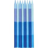 Folat - Kaarsjes Shades Of Blue 10 cm (24 stuks)