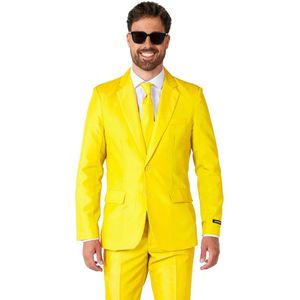 Suitmeister Yellow - Heren Pak - Effen Gekleurd - Geel - Feest - Maat XXL