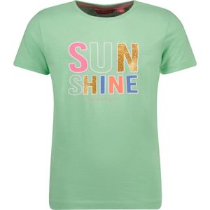 TYGO & vito meisjes t-shirt glitterprint Sunshine Mint Green