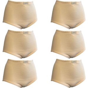 Racky Dames Maxi Slip 6Pack Beige