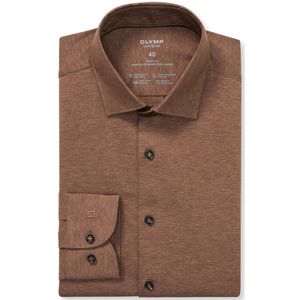 OLYMP - Level Five 24/Seven - Overhemd - Bruin - Body Fit - Kent