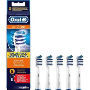 Trizone Opzetborstels voor een Grondige Reiniging van Tanden en Tandvlees - 5 Stuks