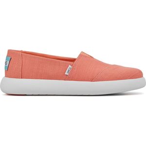 TOMS Instappers Dames - Instapschoenen / Damesschoenen - Canvas - Alpargata Mallow - Zalm - Maat 42