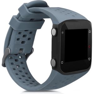 kwmobile horlogebandje geschikt voor Polar M400 / M430 polsband - Smartwatch bandje van TPU - Activity tracker horloge band in donkergrijs