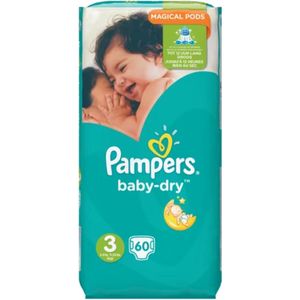 Pampers Baby Dry Luiers Maat 3 - 60 Luiers ( 2x30)