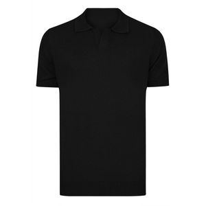 Felix Hardy - Tricot Polo Shirt - Zwart - Korte Mouwen - Heren