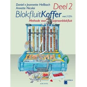 Blokfluit Koffer deel 2 - Boek + 2 CD's