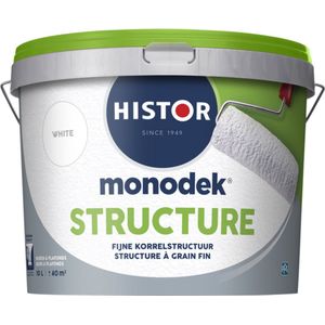 Histor Monodek Structure - Structuurverf - 10L - RAL 9016 | Verkeerswit
