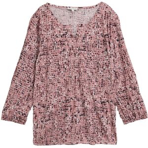TOM TAILOR - Blouse - Watermeloen Rood/Zwart/Wit