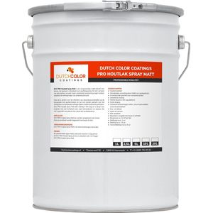 DCC PRO Aqua Houtlak Spray Matt - 20L - Wit