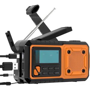 Lexium Noodradio solar opwindbaar - Radio - Noodradio - Weerradio - Radio voor Noodgevallen - Nood - Muziek - Nieuws - Noodpakket - Rampen - Praktisch - Zonneenergie