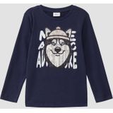 T-shirt - Longsleeve - Met Glinsterende Pailletten - Regular Fit