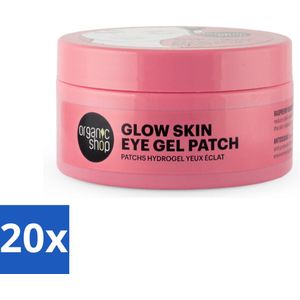 20 x Organic Shop - Eye Gel Patch Berry Iced Tea & Antioxidant - Kalmerend en Hydraterend - 60 Patches - Hydrateren - Antioxidanten - Bessen - Ijsthee - Natuurlijke Ingrediënten