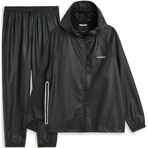 Zwart ademende regenpak Packable Rainbreaker van Tretorn L