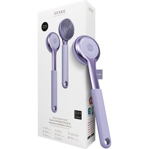 GESKE Sonic Full-Body Brush & Intensive Exfoliator | 8 in 1 | Reinigingsborstel | Met SmartSonic-pulsaties | Diepe reiniging, peeling, massage | Uitschuifbare handgreep | Ruwe huidverwijderaar