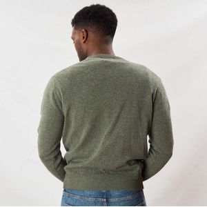 Osborne Knitwear Trui met ronde hals - Sweater heren in Lamswol - Pullover Heren - Landscape - 2XL