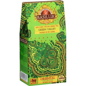 BASILUR - Green Valley, Hooggebergte groene thee uit Sri Lanka, 100g