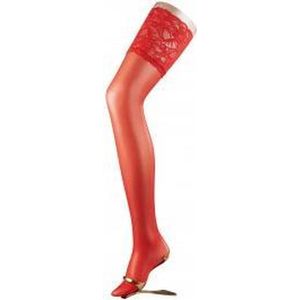 FALKE Stay-Up Seidenglatt 15 41584 - Dames - 8.5-9 - Rood