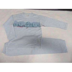 Petit Bateau - Pyjama - Eponge - Bleek blauw - Velo - 6 jaar  114