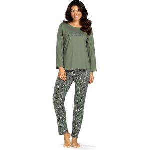Dames Pyjama 'Live Your Dreams' Khaki Green