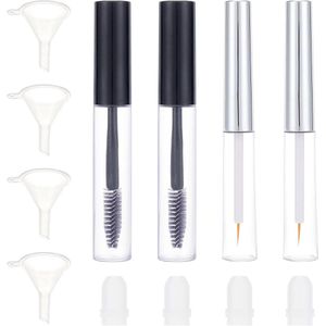 EGoods - Toverstaf Mascara Buis, 7 ml Eyeliner Tube met Applicator, Lege Wimperflesjes - Handige Mini Trechters - Lekstopper