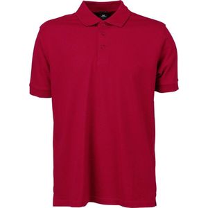 Tee Jays Heren Luxe Stretch Short Sleeve Polo Shirt (Diep rood)