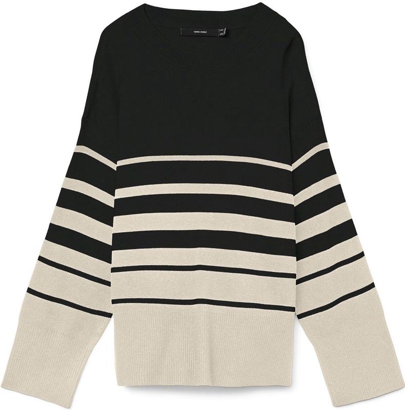 VERO MODA - VMSABA LS O-NECK STRIPE PULLOVER GA NOOS - Dames - Gebreide Pullover