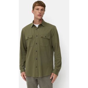 camel active Shirt met lange mouwen gemaakt van puur katoen - Maat menswear-XL - Khaki