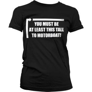 Hybris This Tall To Motorboat Girly Tee Damen T-Shirt Black-S