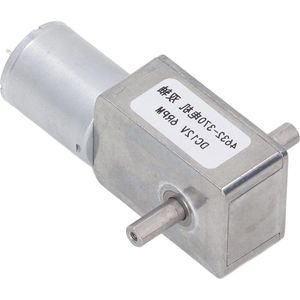 Content in 2 Axis 12V Turbo Worm Geared Motor DC Gear Motor for DIY Projects - 6RPM .