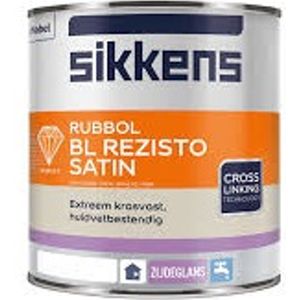 Sikkens Rubbol BL Rezisto Satin 1 liter Ral 9005 zwart