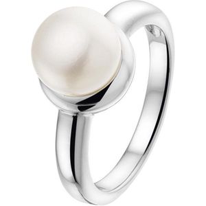 Ring - Gerhodineerd Zilver - Zoetwaterparel