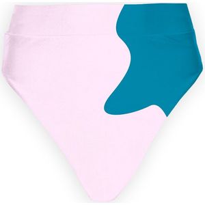Sea'sons Official - Kleurveranderend - High Waist Bikinibroek - Teal-Pink - M