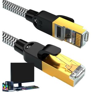 Cat 6 ethernetkabel - hoge transmissie - verticale netwerkkabel voor thuis en kantoor - betrouwbare internetprestaties .