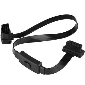 OBD2 Extension Cable - Universal 16 Pin Adapter Plug with On/Off Switch for All OBD2 Protocols
