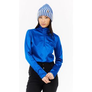 Protest - PRTLaga - Skipully Dames - Vibrant Blue - Lange Mouwen - 1/4 Rits