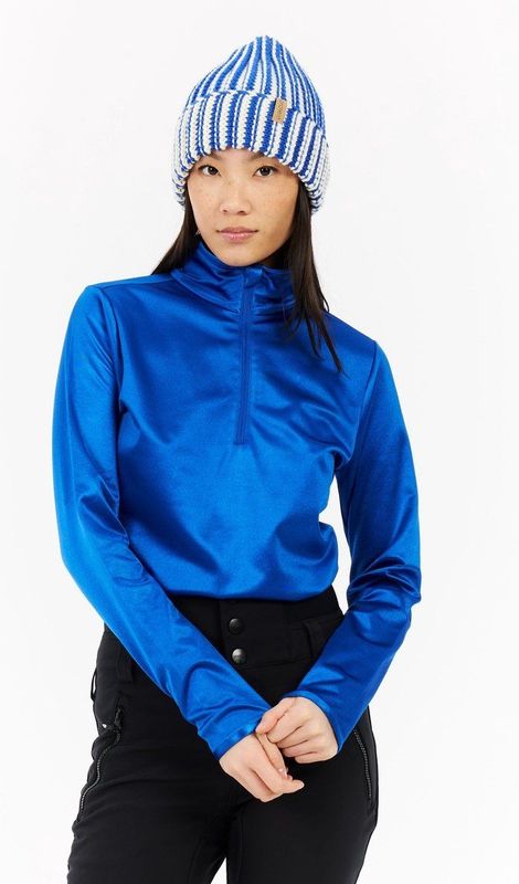 Protest - PRTLaga - Skipully Dames - Vibrant Blue - Lange Mouwen - 1/4 Rits