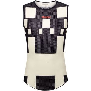 Santini Paris-roubaix 2025 Mouwloos Basislaag Beige M-L Man