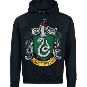Harry Potter Slytherin Heren Trui met capuchon - zwart - L